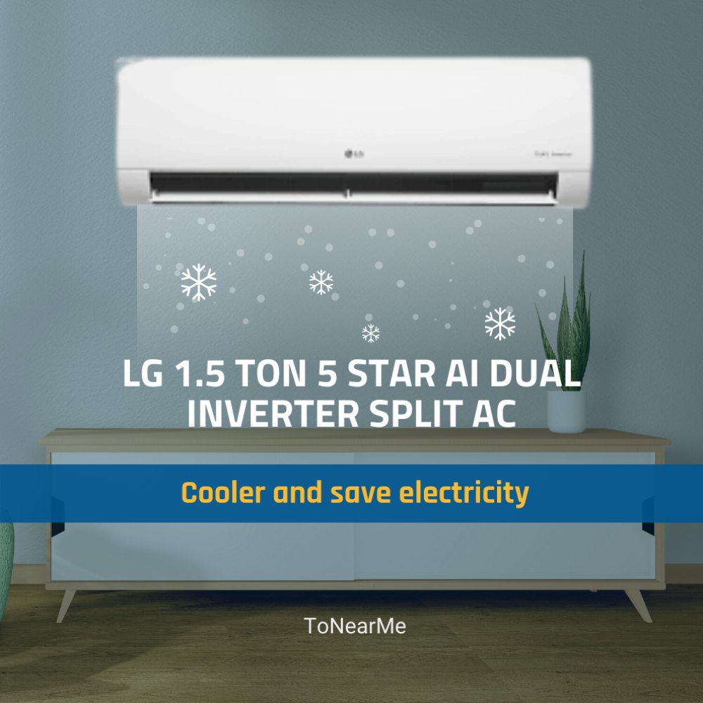 LG 1.5 Ton 5 Star AI DUAL Inverter Split AC